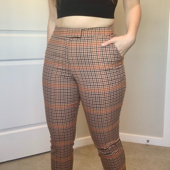 NWT Warehouse Plaid Trousers - Picture 1 of 13